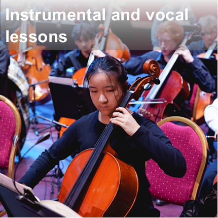 Instrumental and vocal lessons